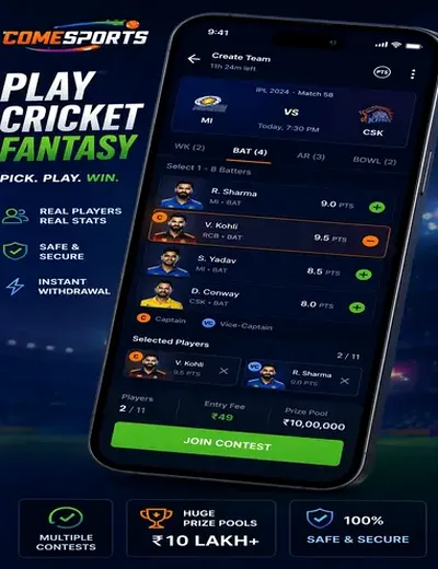 7777today (7777 today) fantasy cricket & matchday visual 2